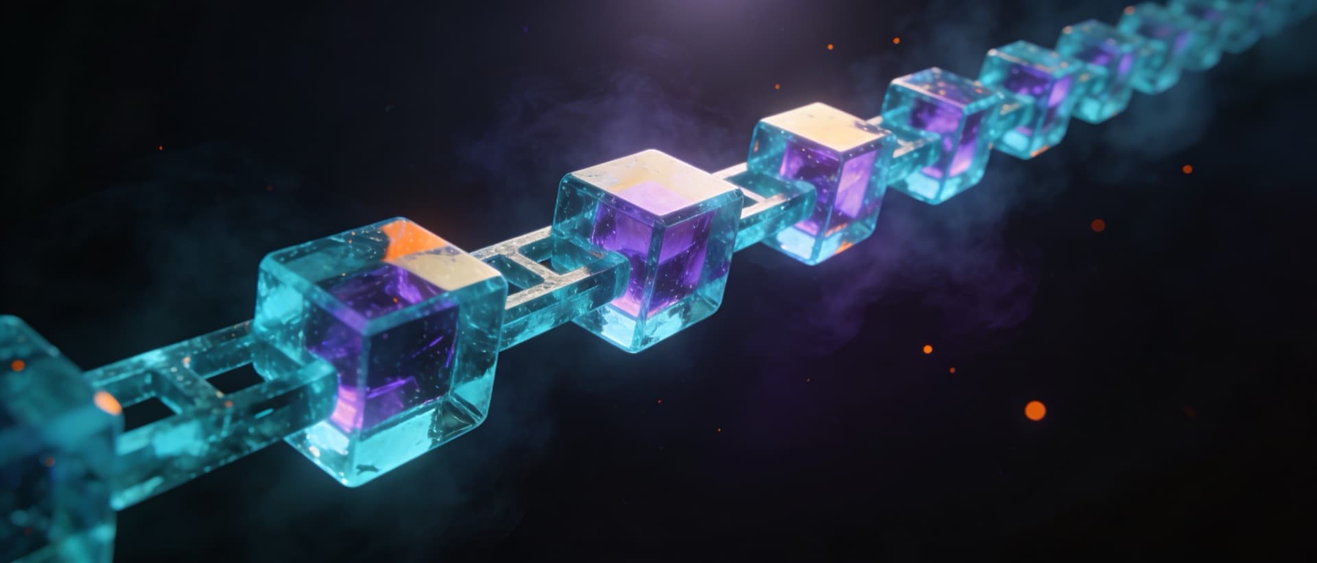 Jadro Unoneto — kryštalická Merkle reťaz prepojených cubov v hlbokom void priestore